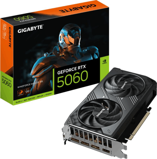 Gigabyte RTX5060 8GB GDDR7 Windforce Max OC Videókártya