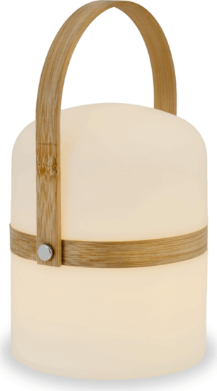 New Garden Bamboo Beltéri/Kültéri Hordozható LED asztali lámnpa 26,5 cm - Fehér
