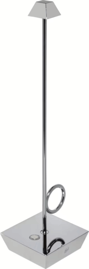 Broggi Lampada Bugia Hordozható Akkus Asztali LED Lámpa 32cm - Ezüst