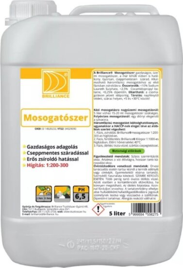 Brilliance Folyékony Mosogatószer 5L