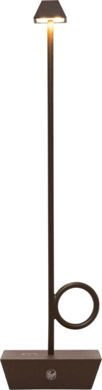 Broggi Lampada Bugia Hordozható Akkus Asztali LED Lámpa 32cm - Barna