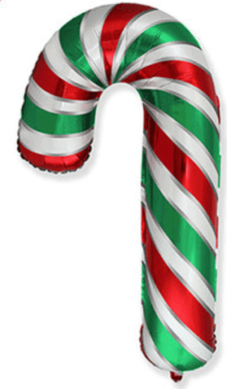 Leszúrható Cukorpálcika fólia lufi - 31 cm Leszúrható Cukorpálcika fólia lufi - 31 cm