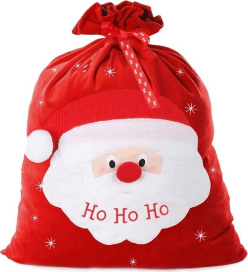 Godan Ho-ho-hó! Exkluzív mikulás zsák 50 x 75 cm - Piros