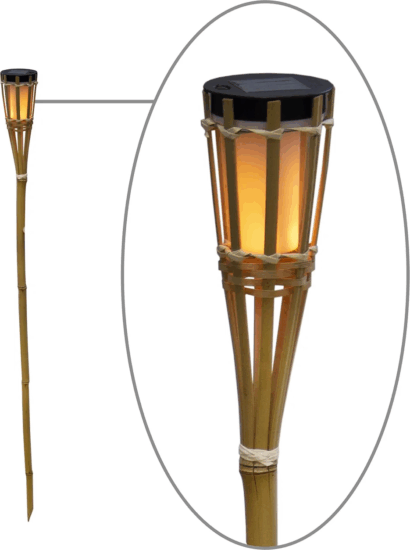 New Garden Hiama Solar kültéri állólámpa 120 cm - Barna