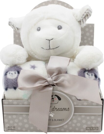 Dexy SWEET DREAMS YD533711 Takaró és Bárány Plüssfigura - Fehér