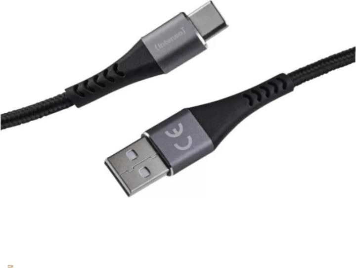 Intenso A315C USB-A apa - USB-C apa Adat és töltő kábel 1,5m - Fekete