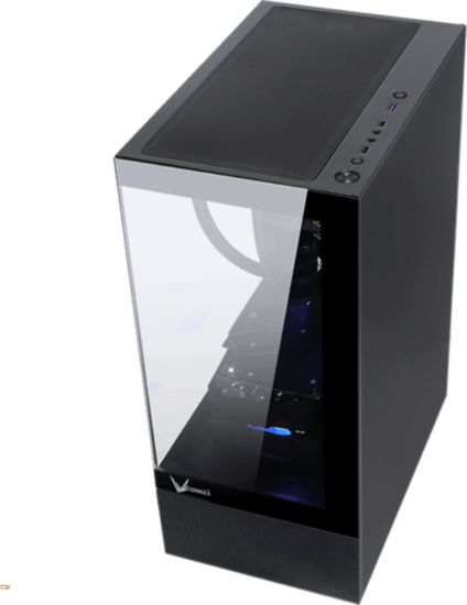 Formula Crystal Z1+ Midi Torony Számítógépház - Fekete Formula Crystal Z1+ Midi Torony Számítógépház - Fekete