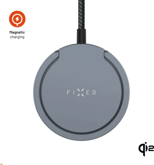 Fixed FIXMPADP2-GR Telefon Magsafe Wireless töltő 15W - Szürke