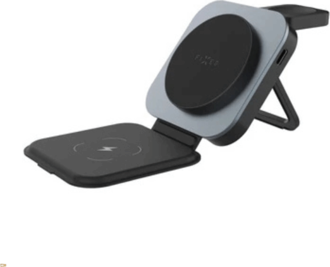 Fixed FIXMFLE-AL-GR Wireless 3IN1 Magsafe töltő állomás 15W - Szürke