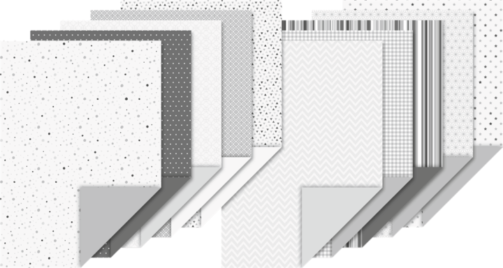 Heyda 204712106 A4 Mintás Kartonlap szett (20 lap / csomag) - Antracit