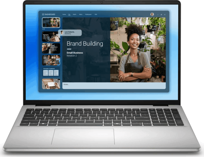 Dell 16 DC16251 Laptop Platinum (16" / Intel Core i7-150U / 16GB / 1TB SSD / Win 11 Pro)