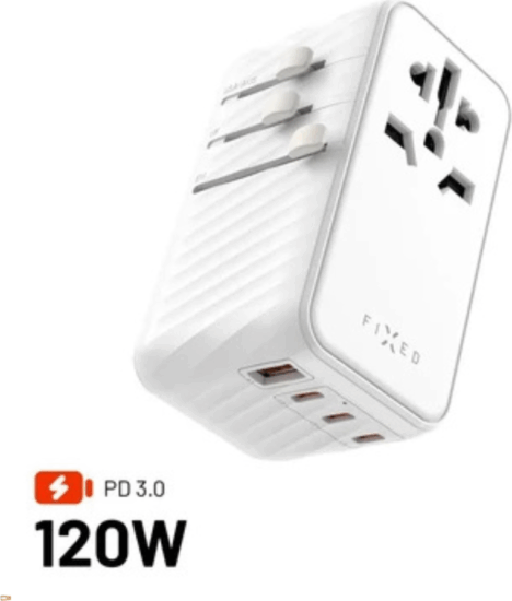 Fixed FIXCT120-3C1A-WH C/G/A/I Uazó adapter 120W -Fehér