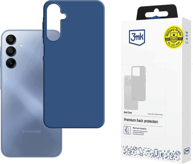 3mk Galaxy A15 5G TPU Telefon Tok - Matt Sötétkék
