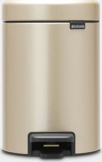 Brabantia Newicon 3 Literes Pedálos Acél Szemetes - Arany