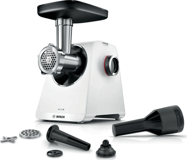 Bosch MFWS607W Elektromos Húsdaráló 2100W 3,5kg/perc - Fehér