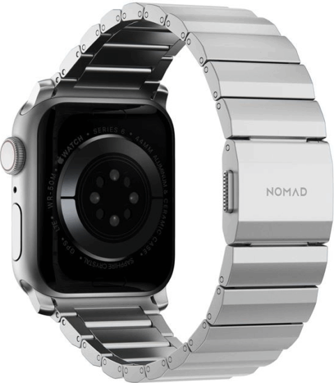 Nomad Apple Watch Ultra Titán Okosóra Szíj 49 / 45 / 44 / 42 mm - Ezüst