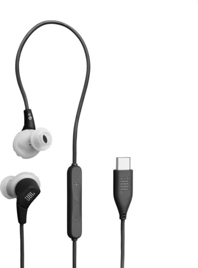 JBL Endurance Run 3 Vezetékes USB-C Mikrofonos Sport Fülhallgató Headset - Fekete