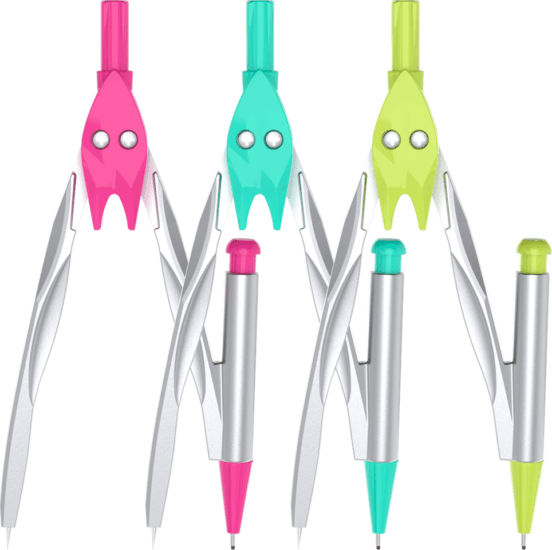 Deli Orbit 0,5mm Nyomósirónos Színes Körző 30 cm - Többféle