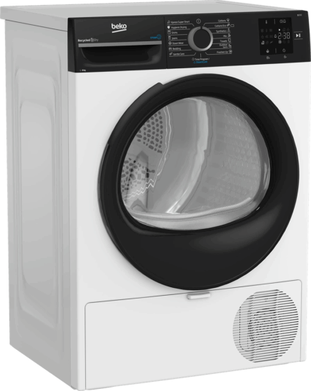 Beko BM3T38239WBB Hőszivattyús Szárítógép 8kg 119kWh - Fehér