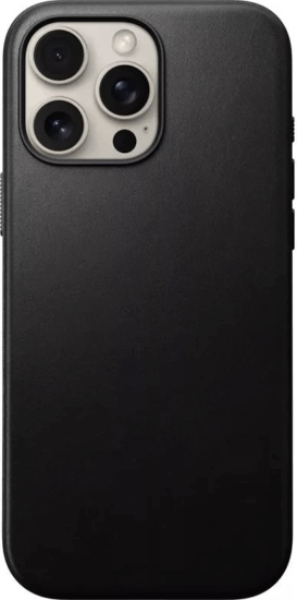 Nomad iPhone 16 Pro Max Bőr Telefon Tok - Fekete