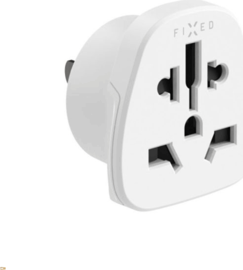 Fixed UK ->EU/USA/AUS/UK Utazó adapter - Fehér