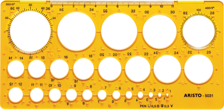 Aristo GEO5031 25 körös körsablon