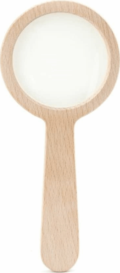 Kikkerland MG58 Kézi 3x Nagyítóüveg bükkfa keretben