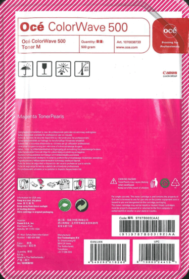 OCE Canon CW 500 Eredeti Toner - Magenta OCE Canon CW 500 Eredeti Toner - Magenta