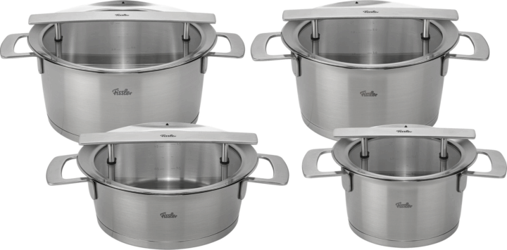 Fissler Rozsdamentes Acél Edénykészlet Üveg Fedővel - Inox (8 részes) Fissler Rozsdamentes Acél Edénykészlet Üveg Fedővel - Inox (8 részes)