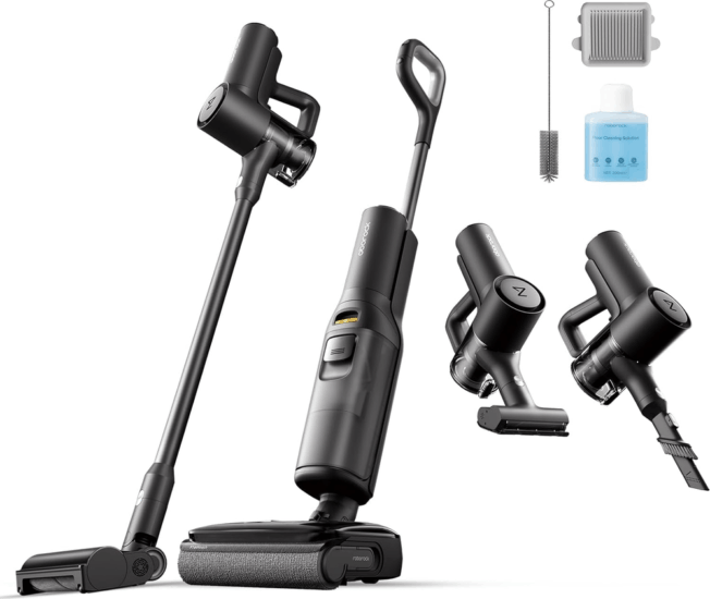 Roborock Morph Pro Mix F25 ACE Combo Porzsák Nélküli álló / kézi porszívó 240W - Fekete