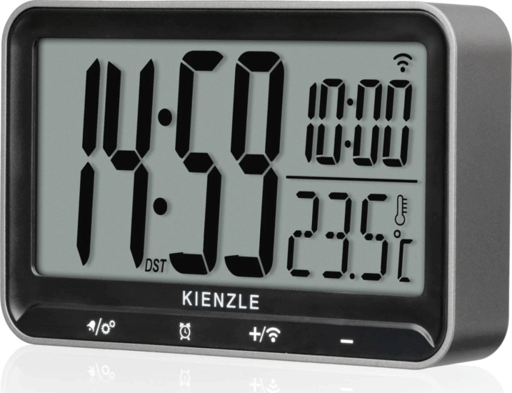 Kienzle Asztali Rádiós Ébresztőóra Digitális Kijelzővel - Szürke