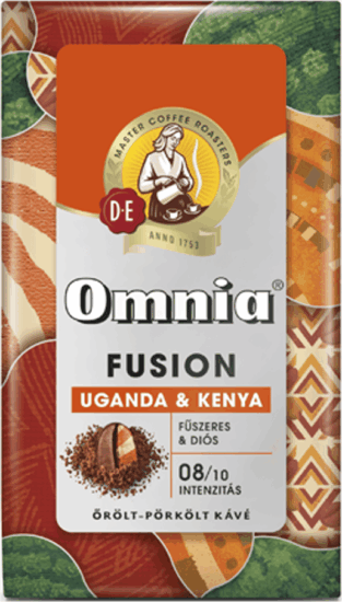 Douwe Egberts Omnia Fusion Uganda&Kenya őrölt kávé 225g
