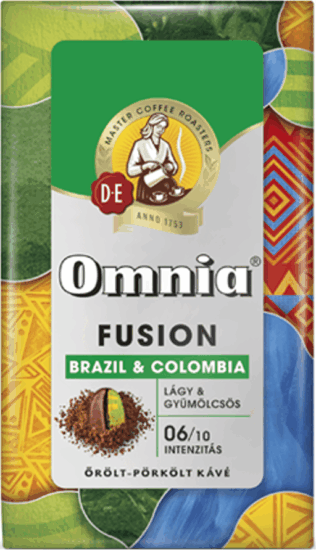 Douwe Egberts Omnia Fusion Brazil&Colombia őrölt kávé 225g