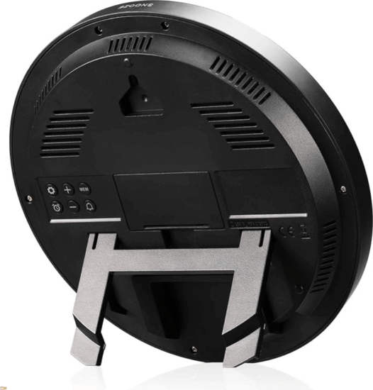 Kienzle 15360 Digitális Fali/Asztali Óra Ébresztővel Ø 20,5cm - Fekete