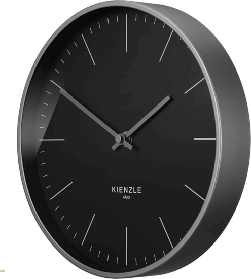 Kienzle 15113 Fém keretes Falióra Ø 25cm - Antracit/Fekete