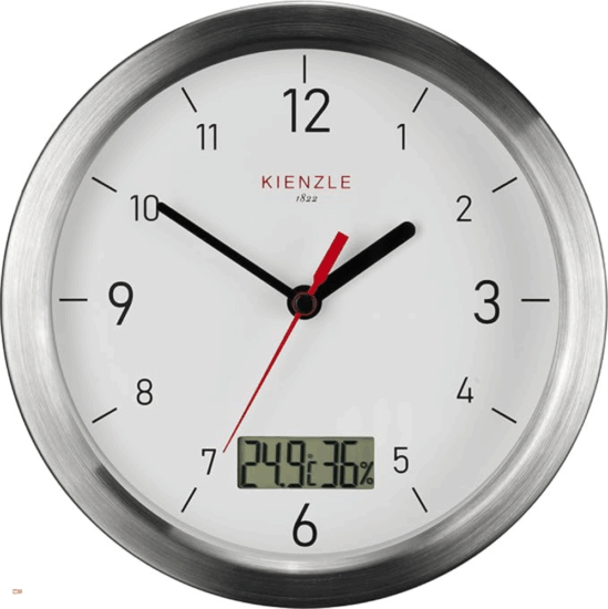 Kienzle 14983 Fürdőszobai Falióra Ø 17cm - Szürke Kienzle 14983 Fürdőszobai Falióra Ø 17cm - Szürke