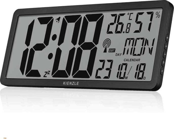 Kienzle 14981 Digitális Ébresztő Asztali/Fali Óra - Fekete