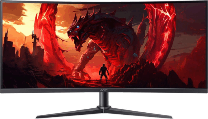 Acer 34" UM.CX0EE.013 Nitro 21:9 QHD VA Ívelt Gaming Monitor - Fekete
