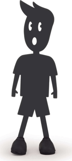 Kikkerland ST33-BK Kisfiú formájú könyvjelző