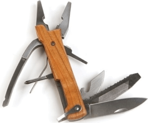 Kikkerland CD504 7az 1ben Multifunkciós zsebszerszám - Natúr