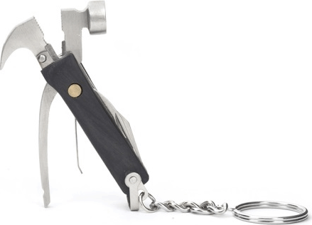 Kikkerland KR13-BK Mini szerszámkészlet kulcstartó - Fekete