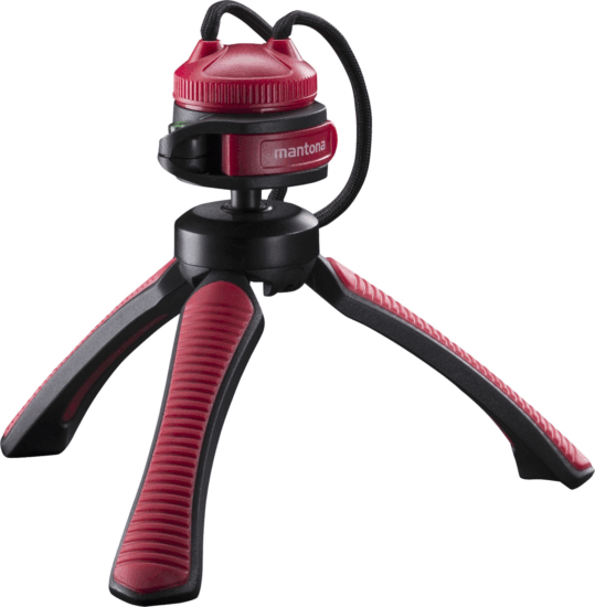 Mantona Kaleido Gaia Háromlábú Kamera Állvány (Tripod) - Piros / Fekete