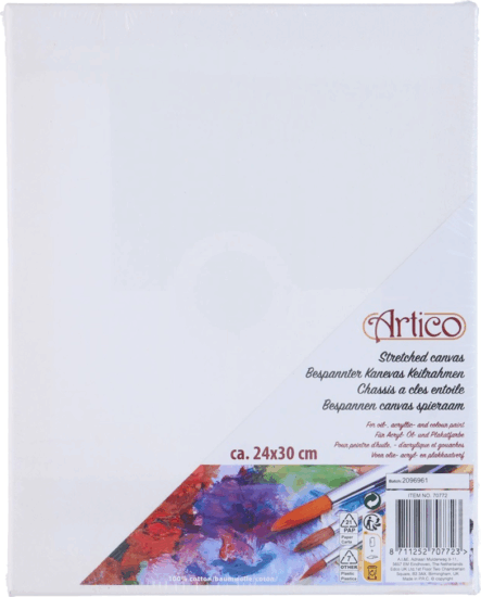 Artico 871125270772 Feszített festővászon 24 x 30 cm