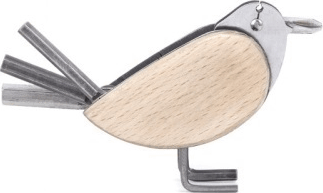 Kikkerland CD113 Madár formájú 6az 1ben multifunkciós kerékpár szerszám - Natúr Kikkerland CD113 Madár formájú 6az 1ben multifunkciós kerékpár szerszám - Natúr