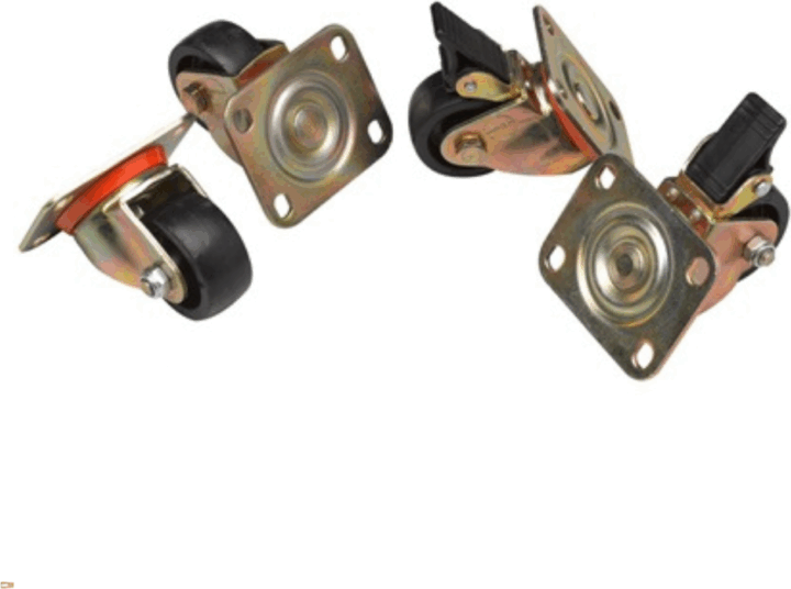 Equip EZW-2 Rackszekrény kiegészítő - Kerekek (4db/csomag) - Fekete/Arany