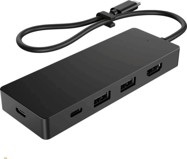 HP 86S97AA USB-C HUB 65W (2x USB-C + 2x USB-A + 1x HDMI) - Fekete HP 86S97AA USB-C HUB 65W (2x USB-C + 2x USB-A + 1x HDMI) - Fekete