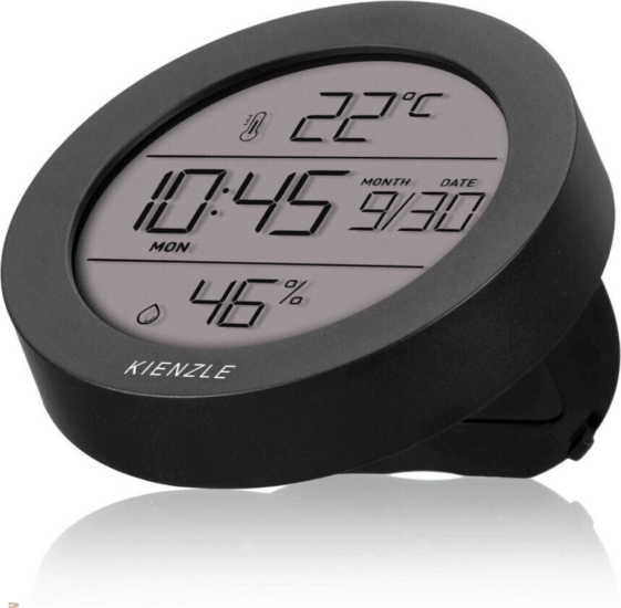Kienzle 15001 Asztali / Fali Időjárás állomás (Pára/Hőmérséklet/Dátum) - Fekete