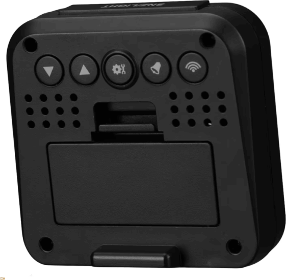 Kienzle 15374 Utazó Ébresztőóra Hőmérséklet jelzővel 77 x 22 x 77 mm - Fekete