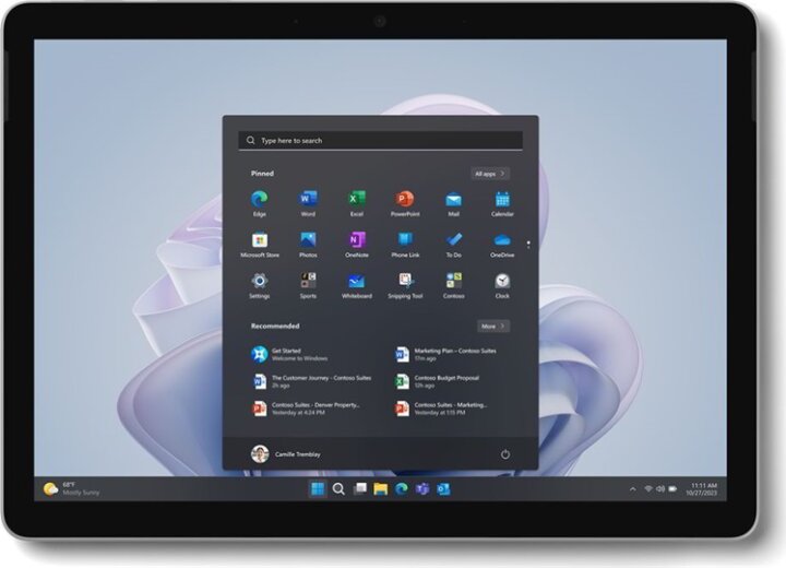 Microsoft 10,5" Surface Go 4 8/128GB Wi-Fi Windows Tablet - Platina