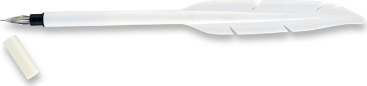 Kikkerland 4345 2 darabos Zselés madártoll fomájú Zseléstoll (Fekete tinta / M) - Fehér